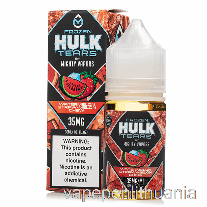 šaldytas Arbūzas šiaudų Meliono Kramtukas - Hulk Ašaros Druskos - 30ml 35mg Vape Skystis